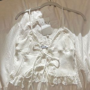 Zara Lace Tie Tank